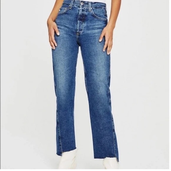 Ag Adriano Goldschmied Denim - NWOT AG “Twisted Alexxis” high rise vintage straight crop